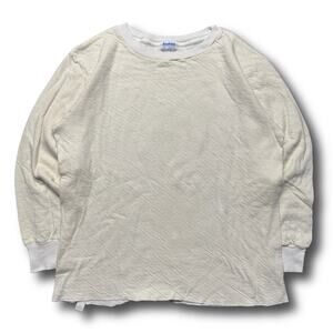 Duofold Knit Thermal 60s True Vintage White Collar Sweater